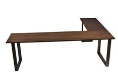 Walnut L Desk, Wood Corner Desk, Elbow Desk, Handmade Desk, L Shaped Desk, Custom Desk, Solid Desk 2 small