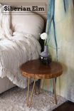 Round Cut Live Edge End Table 5 small