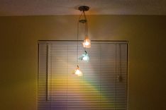 Aqua Mesh Pendants With Dichroic Colored Spot Lights 1 small