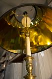 Pair Of Brass Candlestick Lamps 2 small