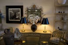 Pair Of Brass Candlestick Lamps 1 small