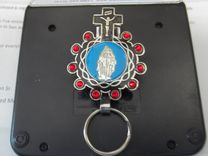 Wmc068 Key Rings With Colored Glass Stones Embedded 2 small