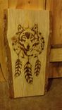 Carved Pine Slab Signs 2 small