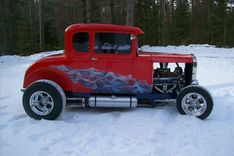 Airbrushing, Paint And Bodywork On 1930 Model A Ford Street Rod 2 small