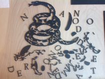 Laser Cut Snake Stencil 1 small