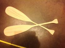 Hand Carved Decorative Canoe Paddles 2 small