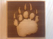 Laser Cut & Engraved Cedar Drink Coasters 1 small