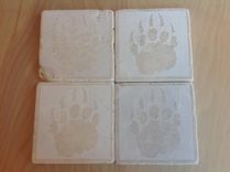 Travertine Tile Drink Coasters 3 small