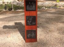 Personalized Cedar Timber Laser Engraved Memorial Cross 5 small