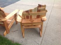 Cedar Adirondack Wisconsin Chairs With Personalized Laser Engraving. 9 small