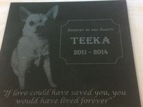 12" Pet Memormial Granite Tile 1 small