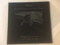 12" Pet Memormial Granite Tile 2 small