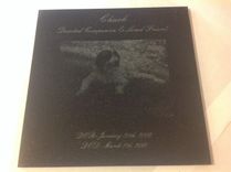 12" Pet Memormial Granite Tile 4 small