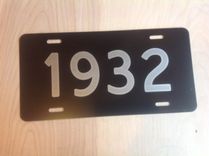 Personalized License Plate. Laser Engraved. 3 small