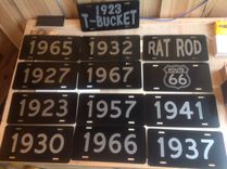 Personalized License Plate. Laser Engraved. 7 small