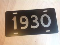 Personalized License Plate. Laser Engraved. 8 small