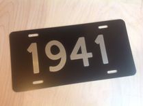 Personalized License Plate. Laser Engraved. 9 small