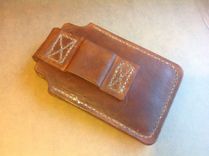Leather Cell Phone Holster For Samsung Galaxy S5 , Can Be Made For Motorola 1 small