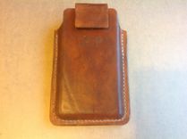 Leather Cell Phone Holster For Samsung Galaxy S5 , Can Be Made For Motorola 2 small