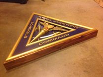 Custom Made Cedar Frame 3 D Carved Wall Plaque 5 small