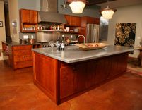Contemporary Kitchen In Tiger Maple 1 small