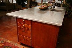 Contemporary Kitchen In Tiger Maple 4 small