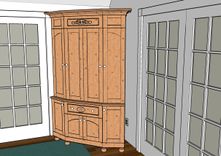 Rustic Television Cabinet 2 small