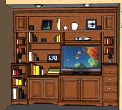 Bookcases & Entertainment Center 2 small