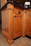 Craftsman Style Kitchen In Cherry With Black Walnut Crown. 7 small