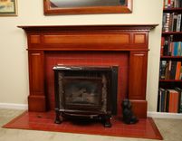 Federal Style Fireplace Surround - In Cherry With Complex Antiqued Finish 1 small