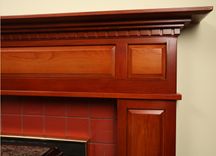 Federal Style Fireplace Surround - In Cherry With Complex Antiqued Finish 2 small