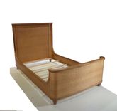 Art Deco Shelter Bed In Quarter Sawn White Oak Lumber And Veneer. 2 small