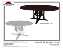 Craftsman Style Dining Table In White Ash 2 small