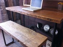 Industrial Salvaged Wood Desk 1 small
