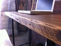 Industrial Salvaged Wood Desk 3 small