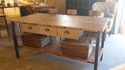 Reclaimed Oak Kitchen Island 3 small
