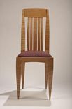 Curly Maple Dining Chair With Upholstered Seat 1 small