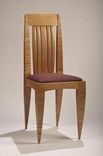 Curly Maple Dining Chair With Upholstered Seat 2 small