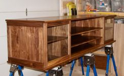 Walnut Entertainment Center 2 small