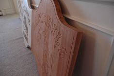 Carved Mahogany Farm Sign 2 small