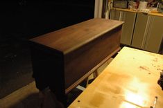 Antique Blanket Chest Restoration 1 small
