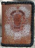 Small Hand Tooled Leather Photo Album/Memory Book 1 small