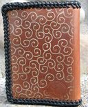 Small Hand Tooled Leather Photo Album/Memory Book 3 small