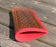 Hand Tooled Leather Eyeglass Case 2 small
