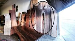 Live Edge Walnut Bed Set 4 small
