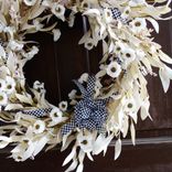 Large Buffalo Check Summer Wreath Checked Wall Decor Checkered Courtly Wreath 5 small