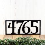 Rectangular Metal House Number Sign 1 small