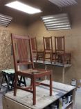 Solid Cherry Mission Style Dining Chairs 6 small