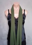 Deep Green Chiffon Scarf 2 small