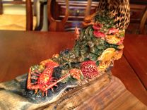 Dolphin Sculpture "Peace On The Reef" 2 small